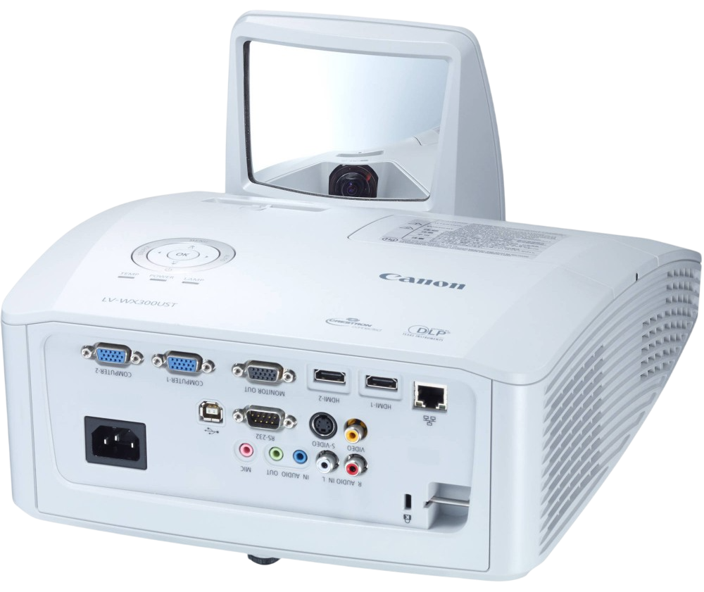 Замена линзы Canon LV-WX300UST